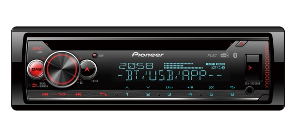 Pioneer DEH-S720DAB 1-DIN DAB+ CD Autoradio mit Bluetooth DEHS720DAB