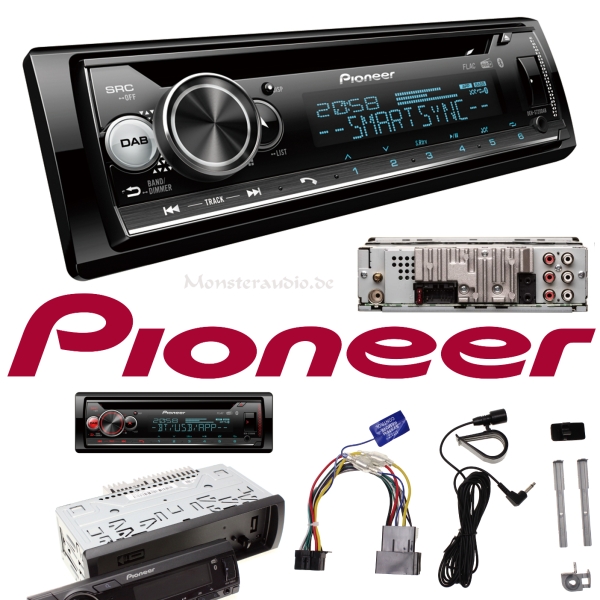 Pioneer DEH-S720DAB 1-DIN DAB+ CD Autoradio mit Bluetooth DEHS720DAB