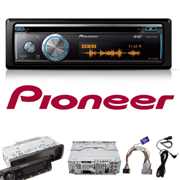 Pioneer DEH-X8700DAB 1-DIN DAB+ CD Autoradio mit Bluetooth Mixtrax DEHX8700DAB