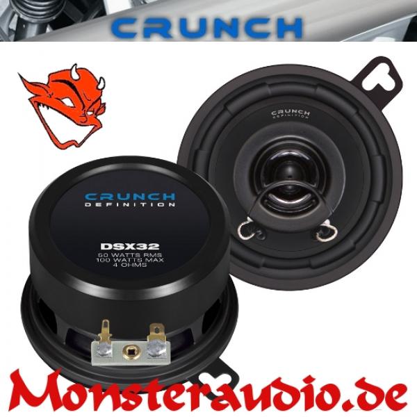 Crunch DSX-32 8,7cm 2-Wege-Koaxial Lautsprecher 87mm 200 Watt DSX32