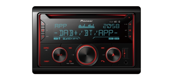 Pioneer FH-S820DAB 2-DIN Autoradio mit Bluetooth DAB+ FHS820DAB