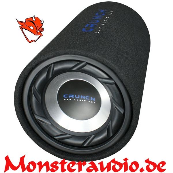 Crunch GTS-200 20cm Subwoofer in Bassreflexkiste Subrolle 400 Watt GTS200