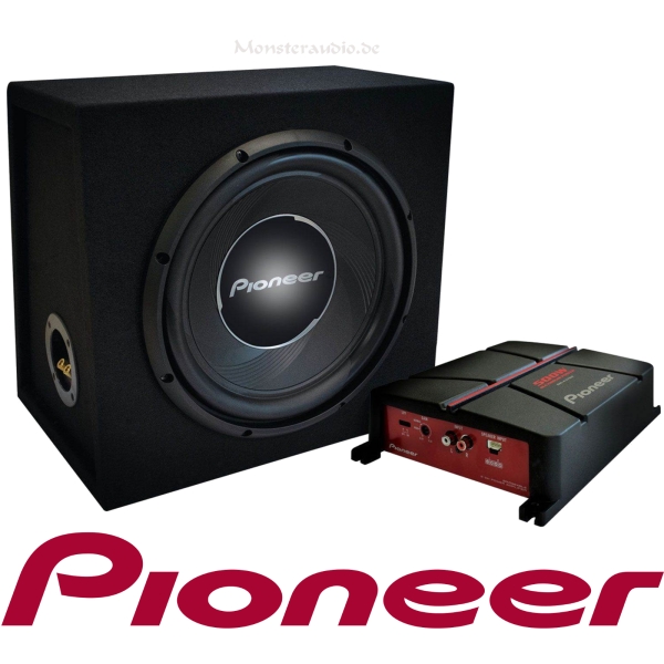 Pioneer GXT-3730B car hifi Set 1400 Watt Subwoofer Verstärker GXT3730B