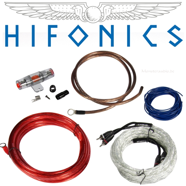 Hifonics HFX10WK 10mm² Anschlusskit Verstärker Kabelset 10qmm HFX-10WK