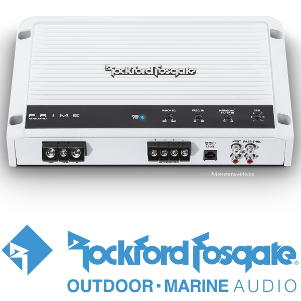Rockford Fosgate PRIME M1200-1D Digitaler Monoblock M12001D 1-Kanal-Verstärker
