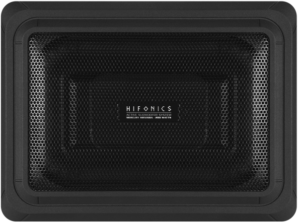 Hifonics MRX168A 20x15cm Aktivsubwoofer Untersitz Sub + Verstärker 200 Watt MRX-168A