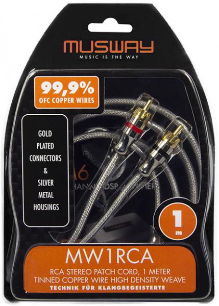 Musway MW1RCA 1M OFC Cinchkabel 2-Kanal 100cm MW-1 RCA