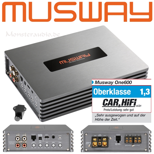 Musway ONE600 1-Kanal Verstärker Endstufe ONE 600