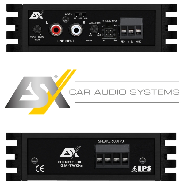ESX Quantum QM-TWOv3 Mini 2-Kanal Verstärker digital Endstufe QM TWO v3