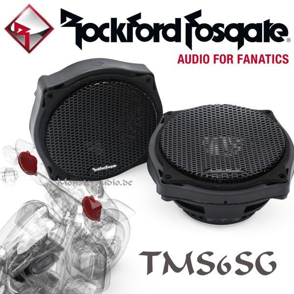 Rockford Fosgate TMS6SG 16,5cm Lautsprecher für Harley Davidson Street Glide