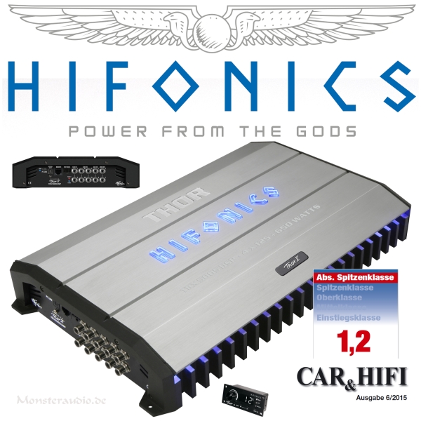 Hifonics Thor TRX5005DSP 5-Kanal Verstärker mit 8-Kanal-DSP TRX-5005DSP