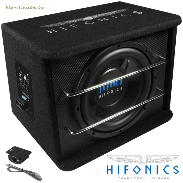 Hifonics TSA-250R 25cm Aktivsubwoofer Sub + Verstärker 600 Watt TSA250R