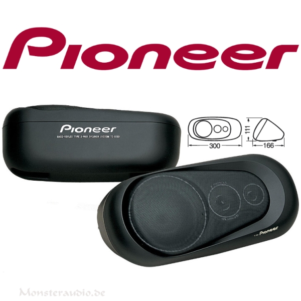 Pioneer TS-X150 3-Wege-Aufbaulautsprecher (paar) TSX150