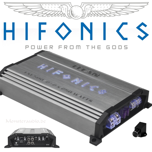 Hifonics Titan TXE-500/2 2-Kanal Verstärker Auto Endstufe TXE500/2