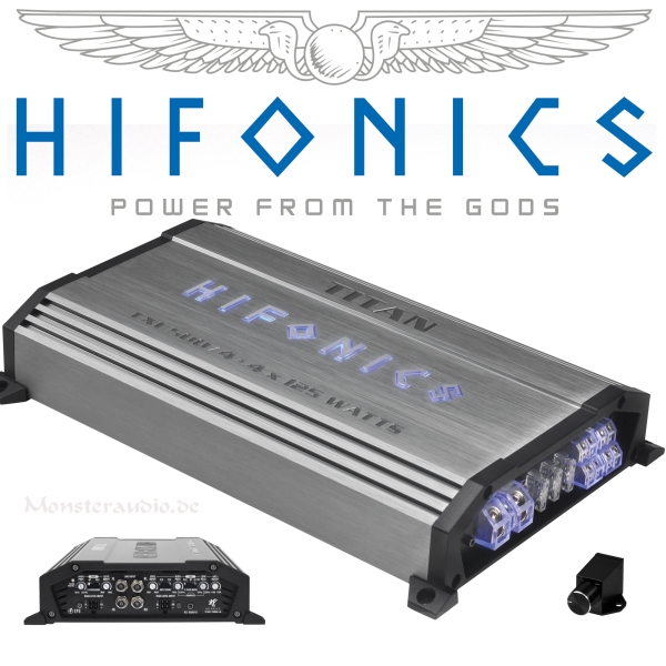 Hifonics Titan TXE-500/4 4-Kanal Verstärker Auto Endstufe TXE500/4
