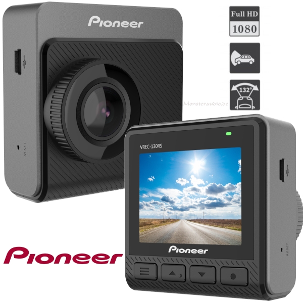 Pioneer VREC-130RS Full-HD Dashcam mit ultraweiten 132°-Blickwinkel VREC130RS