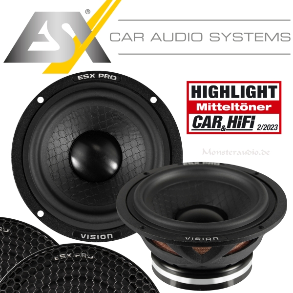 ESX Vision VXP-3M 7,5cm Mitteltöner Mittelton Lautsprecher 75mm VXP3M