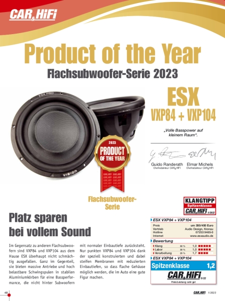 ESX VXP-84 20cm Subwoofer 600 Watt