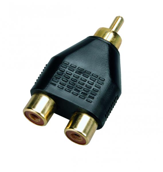 SinusLive Y1M Y-Cinch-Adapter Y-Verteiler Cinchverteiler 1 Stecker 2 Buchsen