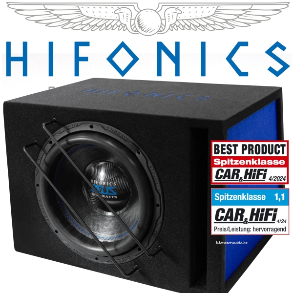 Hifonics Zeus ZSPL12R 30cm SPL Subwoofer in Bassreflexkiste 600 1200 1800 Watt RMS MAX PEAK