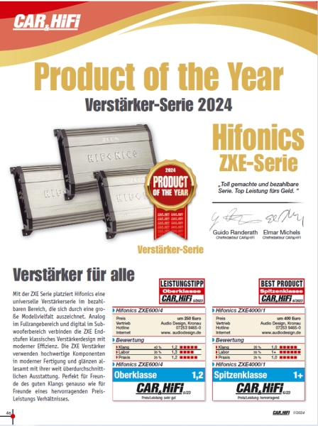 Hifonics Zeus ZXE4000/1 1-Kanal Verstärker Endstufe ZXE-4000/1