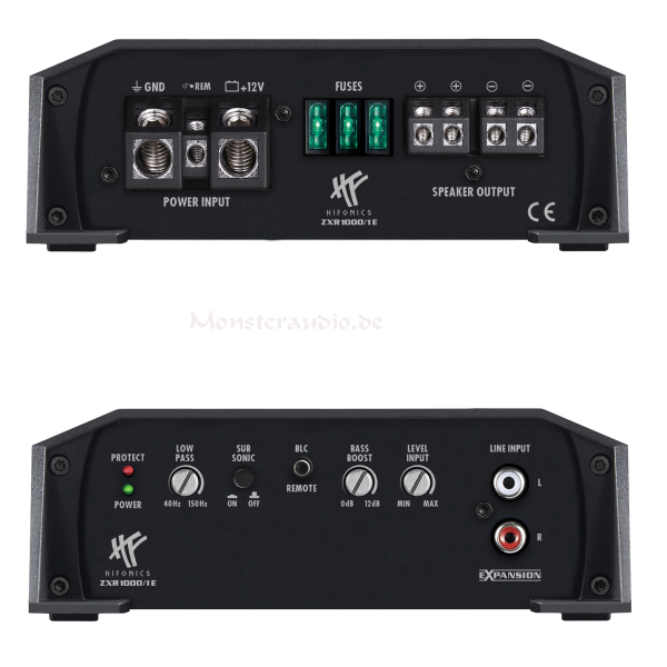 Hifonics Zeus ZXR1000/1E 1-Kanal Verstärker Auto Endstufe ZXR-1000/1E