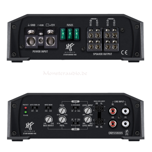 Hifonics Zeus ZXR1200/4E 4-Kanal Verstärker Auto Endstufe ZXR-1200/4E