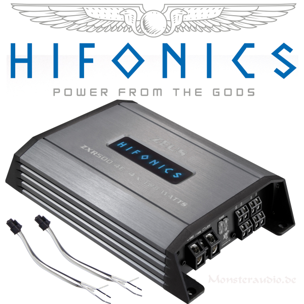 Hifonics Zeus ZXR500/4E 4-Kanal Verstärker Auto Endstufe ZXR-500/4E
