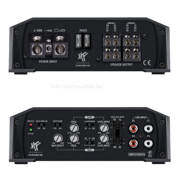 Hifonics Zeus ZXR500/4E 4-Kanal Verstärker Auto Endstufe ZXR-500/4E