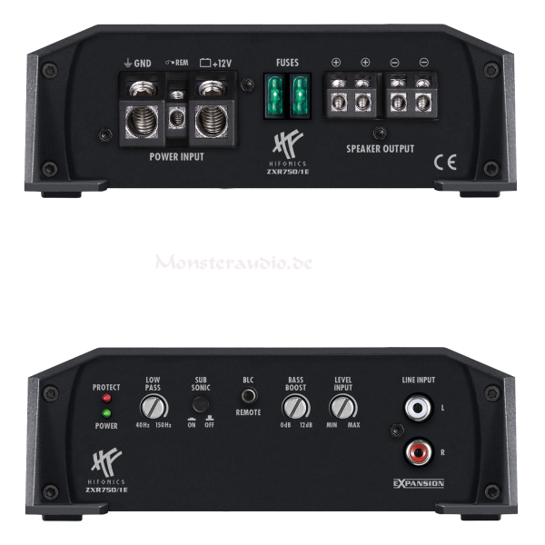 Hifonics Zeus ZXR750/1E 1-Kanal Verstärker Auto Endstufe ZXR-750/1E