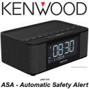 Kenwood CR-ST55DAB-B Radiowecker mit ASA Warnfunktion DAB+ FM UKW Radio Blueooth USB AUX-IN CRST55DAB schwarz