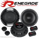 Renegade RX-6.2C 16,5cm 2-Wege Komponenten Lautsprecher 165mm RX6.2C 200 Watt